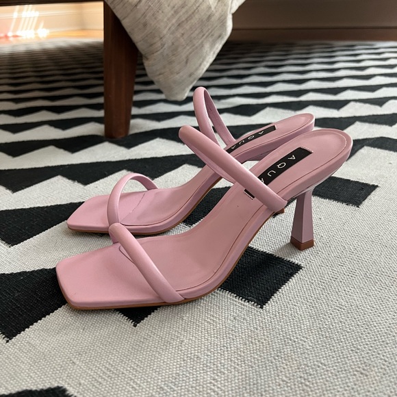 Aqua Kyle strappy mid-heel sandal in lilac - Picture 6 of 6